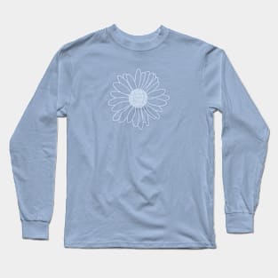 Daisy Boarder Cerulean Long Sleeve T-Shirt